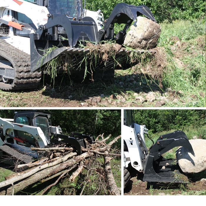 72" Triple S Power Industrial Skeleton Grapple Skid Steer Attachment