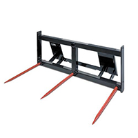 Triple S Power Bale Forks Skid Steer Attachment