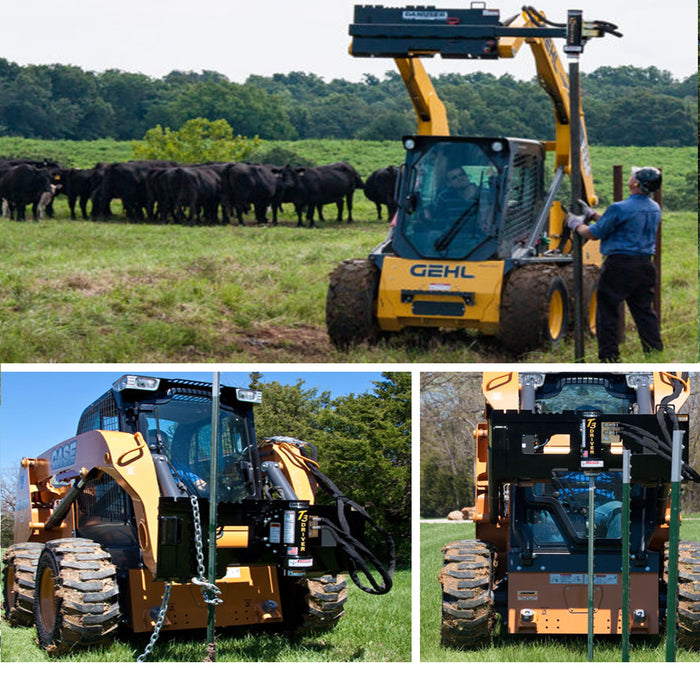 Danuser T3 Post Driver Skid Steer Attachment