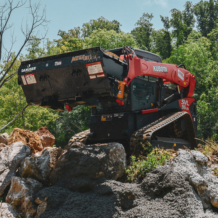 Mega Mixer Auger Bucket Skid Steer Attachment