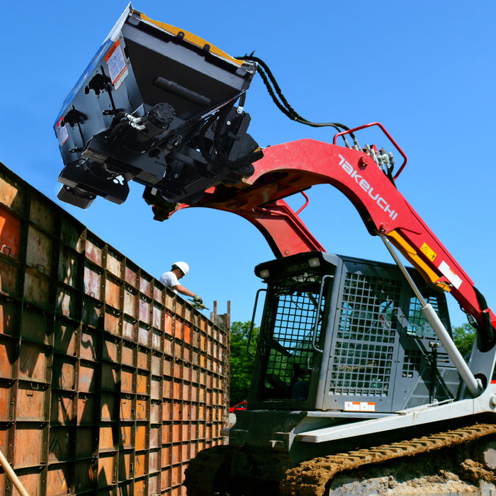 Mega Mixer Auger Bucket Skid Steer Attachment