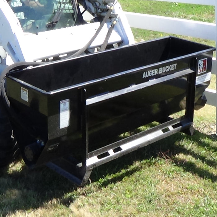 Power Auger Bucket Skid Steer Attachment