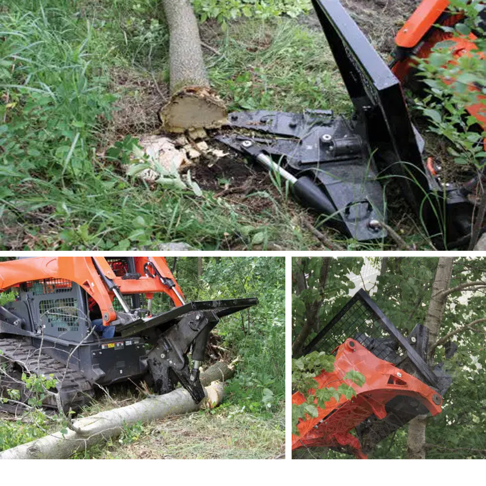 Triple S Power Tree Shear Skid Steer Attachment — Triple S Products