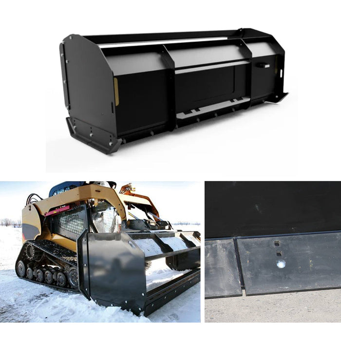 120" Triple S Power Snow Pusher Skid Steer Attachment