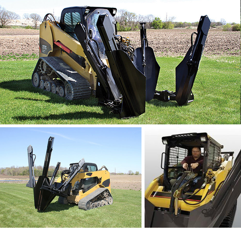 Triple S Power 3 OR 4 Blade Tree Spade Skid Steer Attachment — Triple S ...