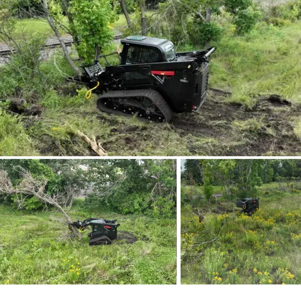 Triple S Power Tree Puller Skid Steer Attachment — Triple S Products